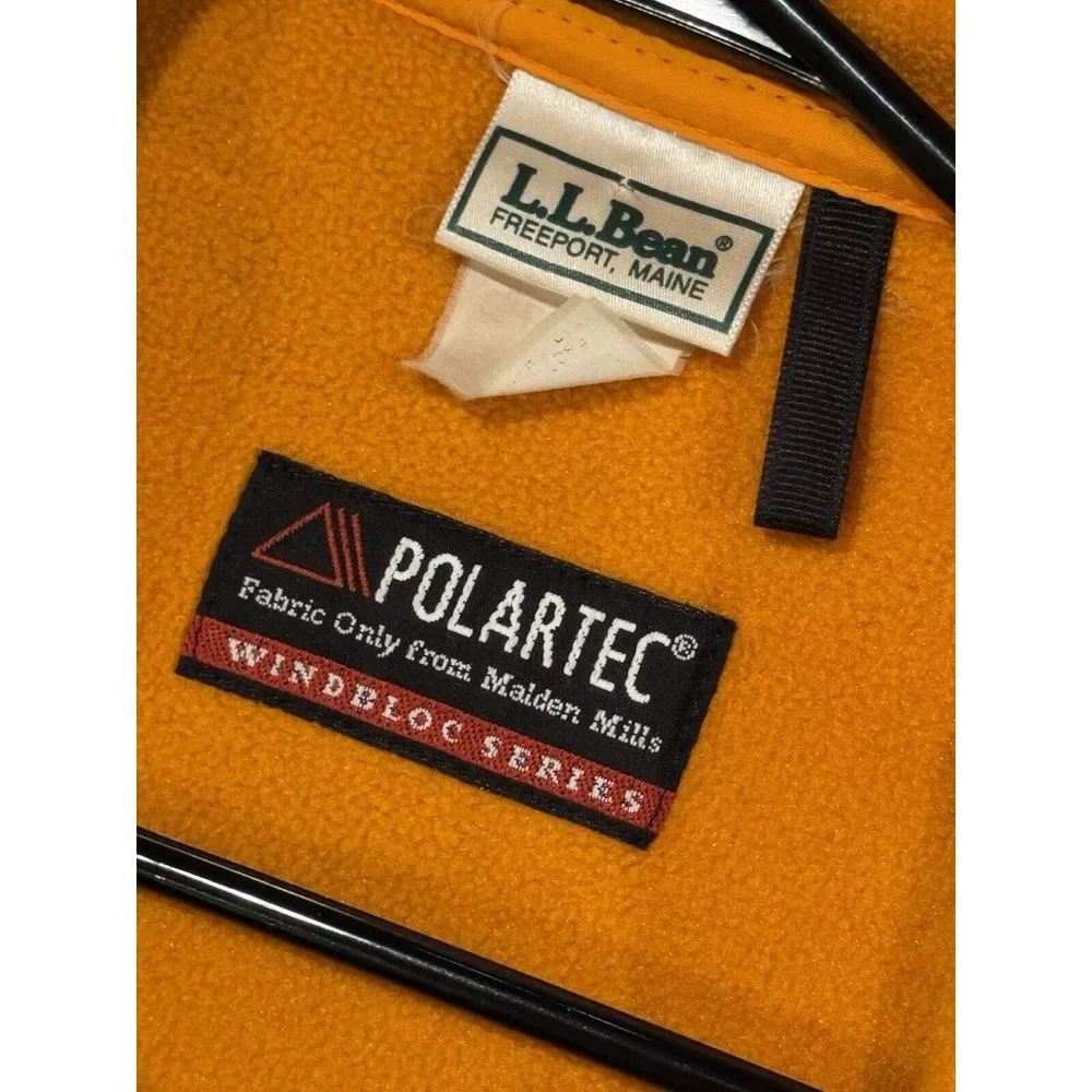 Ll Bean Polar Tech Windstop Medium Blue Fleece‎